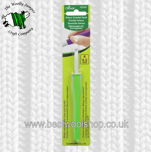 6.5mm CLOVER AMOUR ERGONOMIC CROCHET HOOK