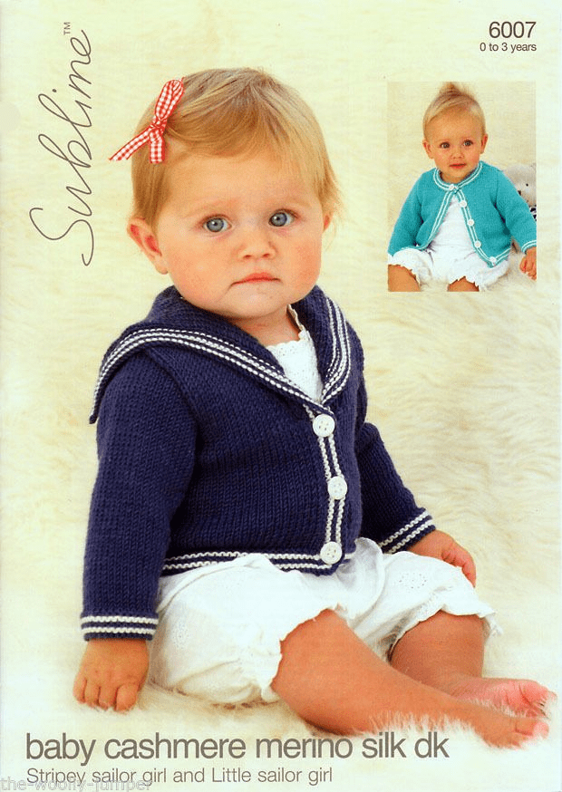 6007 PDF SUBLIME BABY CASHMERE MERINO SILK DK SAILOR JACKET & CARDIGAN ...