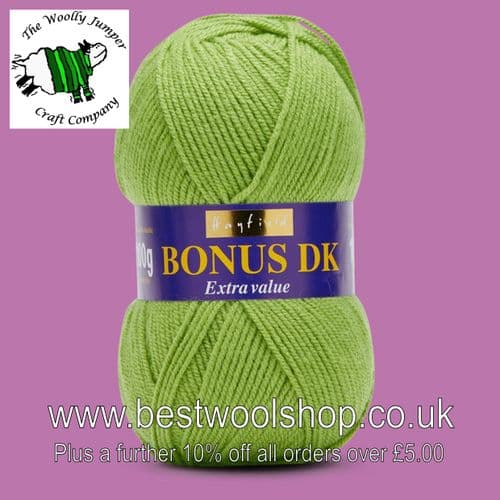 603 FERN GREEN - HAYFIELD BONUS DK KNITTING & CROCHET YARN