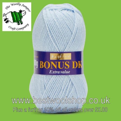 608 FROST BLUE - HAYFIELD BONUS DK KNITTING & CROCHET YARN