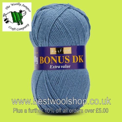 609 OCEAN BLUE - HAYFIELD BONUS DK KNITTING & CROCHET YARN