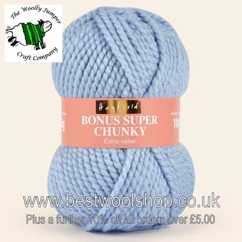 610 CORNFLOWER - HAYFIELD BONUS SUPER CHUNKY KNITTING YARN 100G
