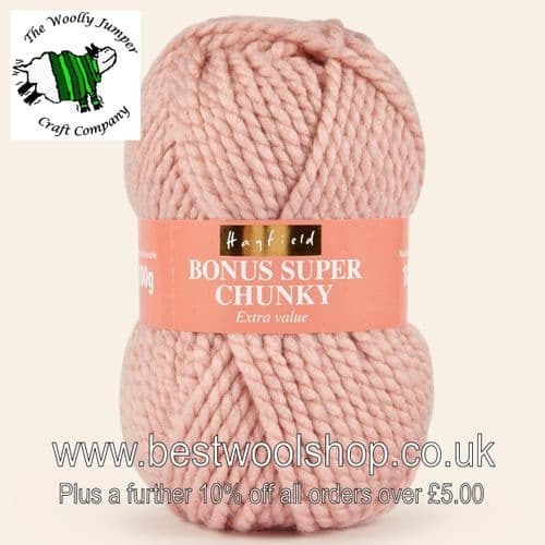 614 OYSTER PINK - HAYFIELD BONUS SUPER CHUNKY KNITTING YARN 100G