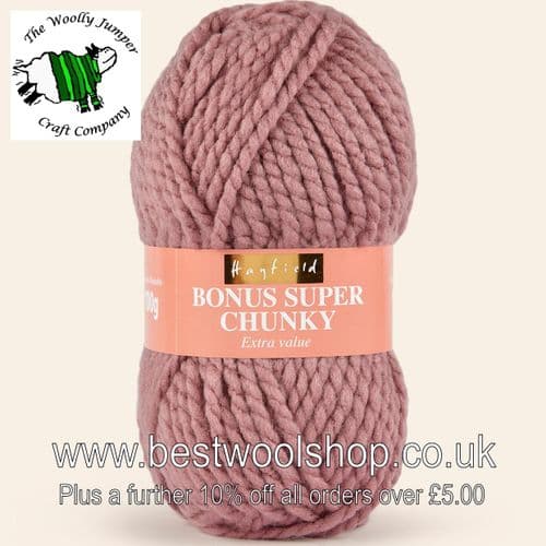 646 MAUVE - HAYFIELD BONUS SUPER CHUNKY KNITTING YARN 100G