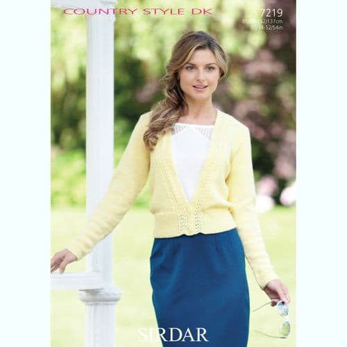 Sirdar Country Classic 10167 Patron De Tricot Peigné Cardigan