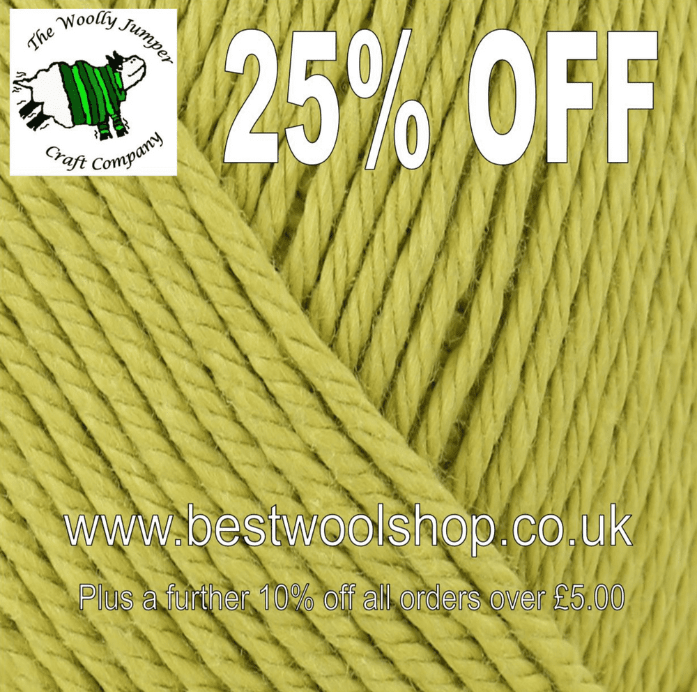 752 PISTACHIO SIRDAR SNUGGLY 100 COTTON DK KNITTING & CROCHET YARN 50G BALL