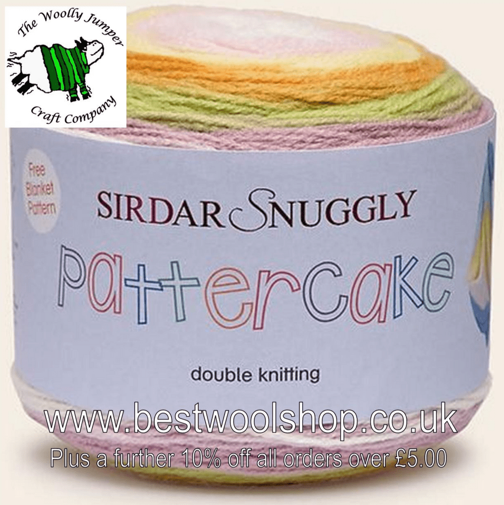 763 SIRDAR SNUGGLY PATTERCAKE DK KNITTING YARN 150G FREE BLANKET PATTERN