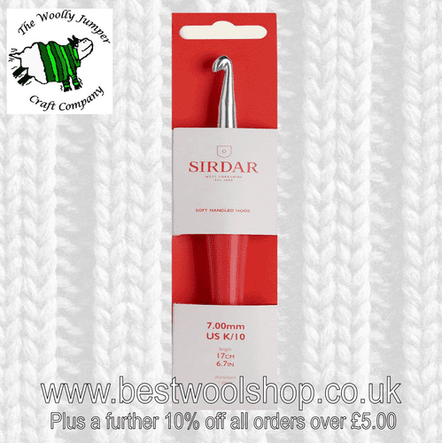 7MM SIRDAR SOFT TOUCH HANDLED CROCHET HOOK LENGTH 17CM