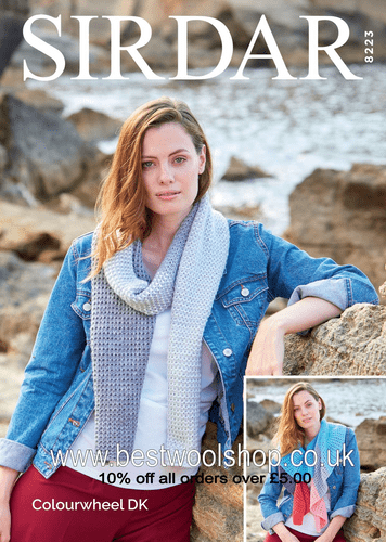 8223 SIRDAR COLOURWHEEL DK ACCESSORIES KNITTING PATTERN