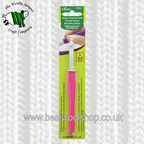 8mm - CLOVER AMOUR ERGONOMIC CROCHET HOOK