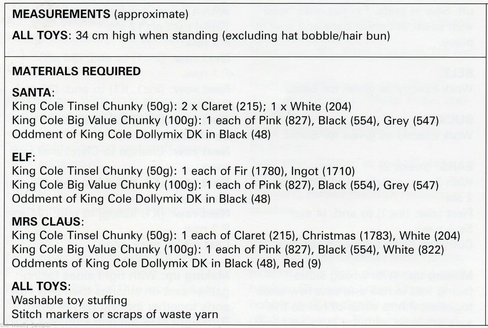 9029 KING COLE EASY KNIT TINSEL CHUNKY CHRISTMAS TOYS KNITTING PATTERN