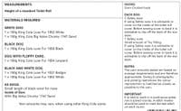 9071 - KING COLE LUXE FUR DOG TOILET ROLL COVER CROCHET PATTERN