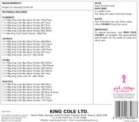 9072 - KING COLE TINSEL CHUNKY BIRD TOILET ROLL HOLDER CROCHET PATTERN