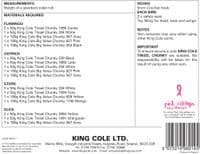 9073 - KING COLE TINSEL CHUNKY BIRD TOILET ROLL COVER CROCHET PATTERN