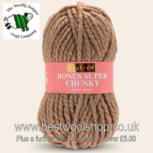 927 WALNUT - HAYFIELD BONUS SUPER CHUNKY KNITTING YARN 100G
