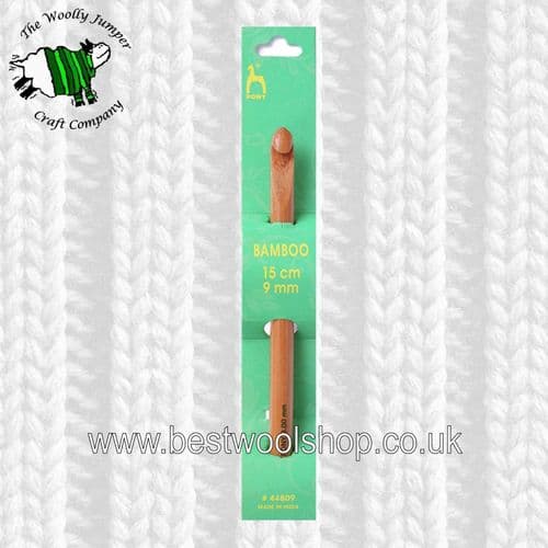 9mm PONY BAMBOO CROCHET HOOK Length 15cm