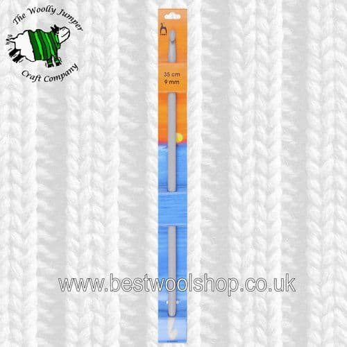 9mm PONY DOUBLE ENDED TUNISIAN CROCHET HOOK - Length 35cm