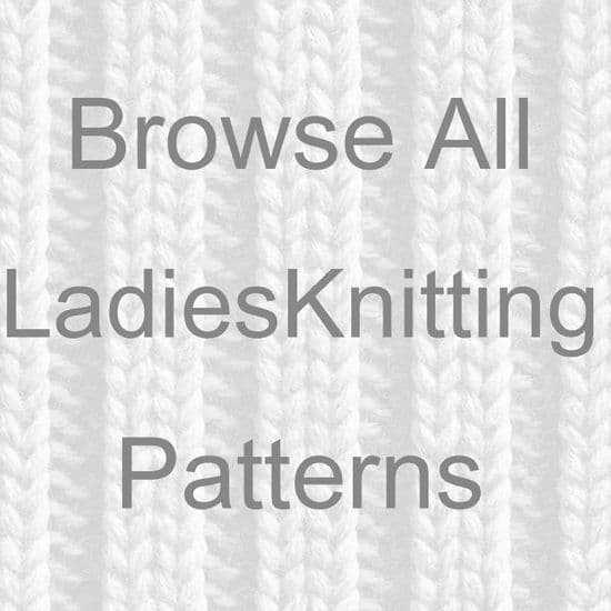 LADIES KNITTING PATTERNS