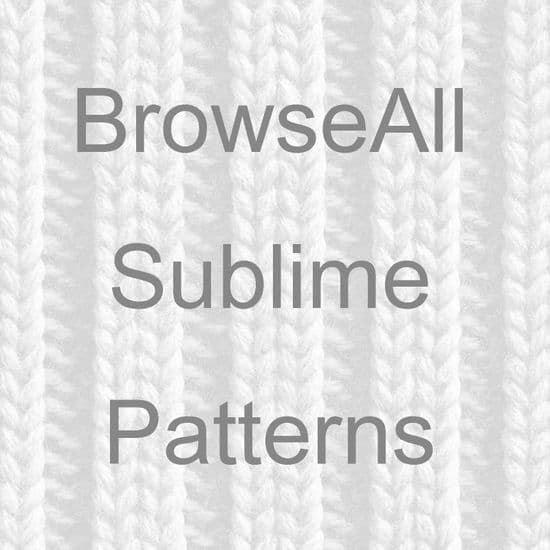 Sublime Crochet Patterns SUBLIME