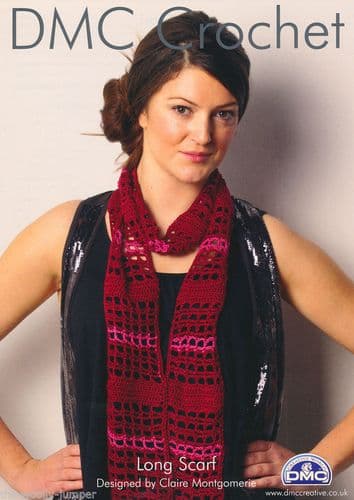 DMC 11884L/2 LONG SCARF CROCHET PATTERN