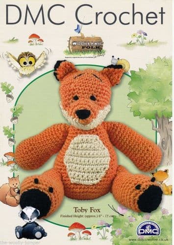 DMC 15002L/2 TOBY FOX CROCHET PATTERN - FINISHED HEIGHT 15CM - 6 INCHES