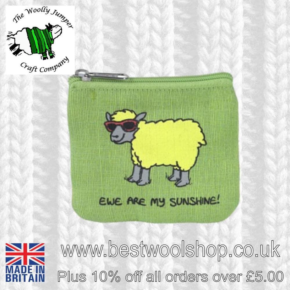 EWE ARE MY SUNSHINE NOVELTY SHEEP PURSE