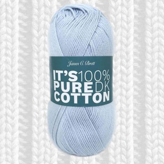 JAMES C BRETT IT'S PURE COTTON DK CROCHET ..........