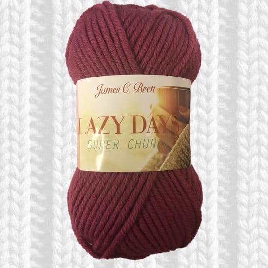 JAMES C BRETT LAZY DAYS SUPER CHUNKY YARN & PATTERNS