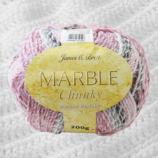 JAMES C BRETT MARBLE CHUNKY CROCHET ...............