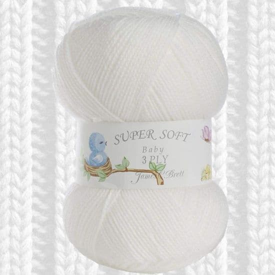 JAMES C BRETT SUPER SOFT BABY 3 PLY CROCHET