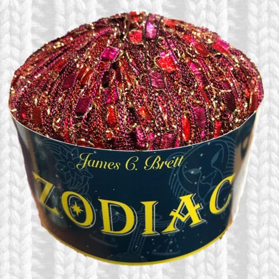JAMES C BRETT ZODIAC LADDER SCARF & NECKLACE CROCHET