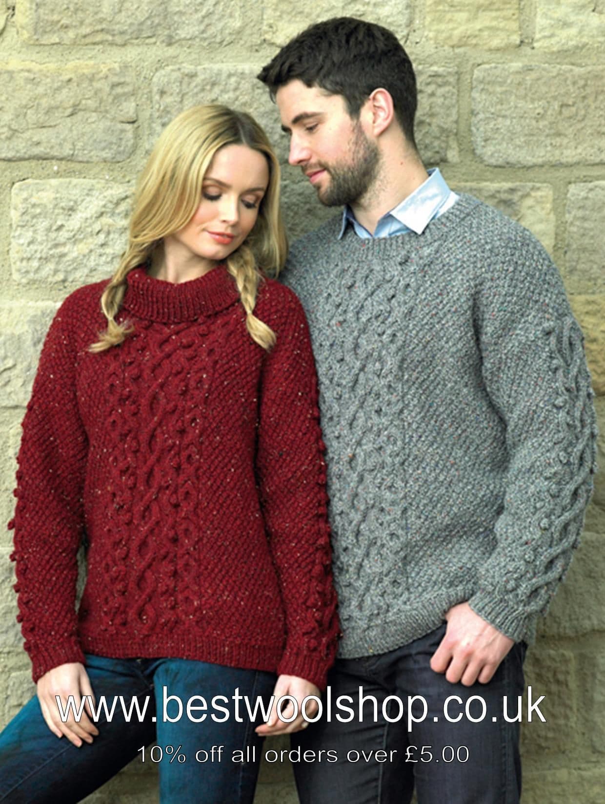 James C Brett Rustic Aran Aran Tweed Knitting Patterns James