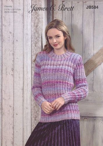 JAMES C BRETT MARBLE CHUNKY YARN & PATTERNS
