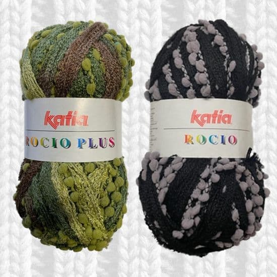 KATIA ROCIO & ROCIO PLUS SCARF KNITTING YARN & PATTERNS