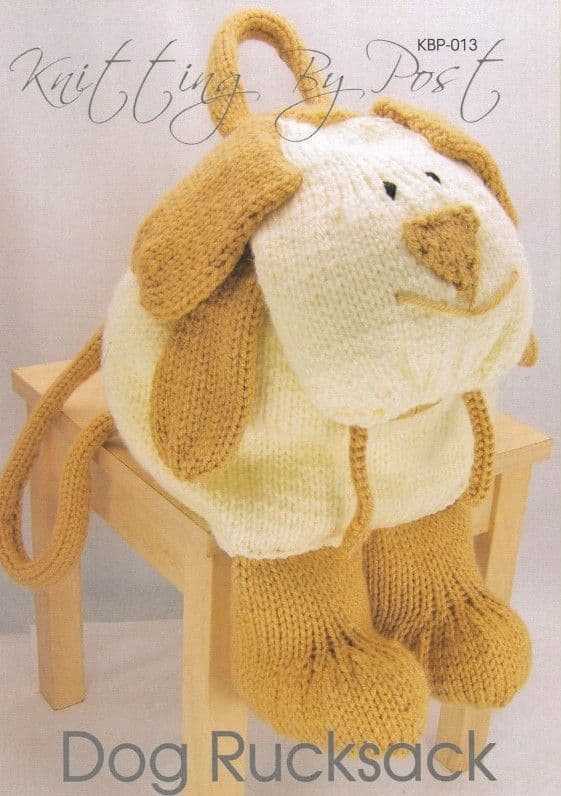 KBP-013 KNITTING BY POST DOG RUCKSACK KNITTING PATTERN
