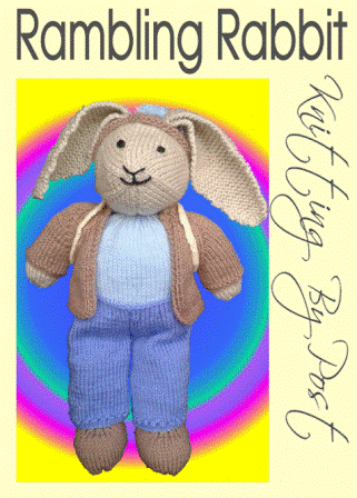 KBP-027 KNITTING BY POST RAMBLING RABBIT KNITTING PATTERN