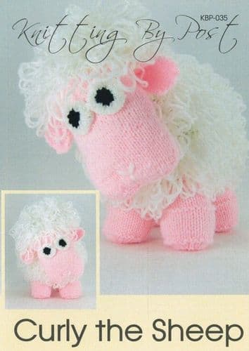 KBP-035 KNITTING BY POST CURLY THE SHEEP KNITTING PATTERN