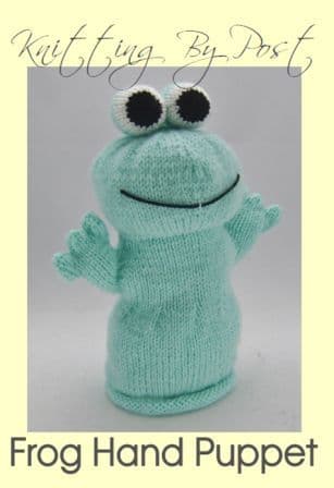 KBP-056 KNITTING BY POST FROG HAND PUPPET KNITTING PATTERN