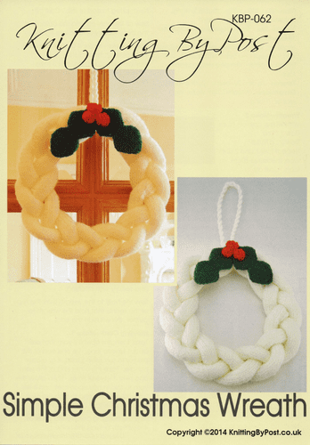 KBP-062 KNITTING BY POST DK SIMPLE CHRISTMAS WREATH KNITTING PATTERN