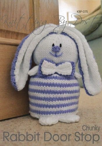 KBP-075 KNITTING BY POST RABBIT DOORSTOP KNITTING PATTERN