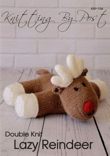 KBP-154 KNITTING BY POST LAZY REINDEER KNITTING PATTERN