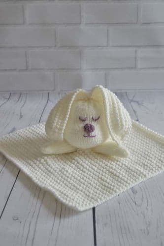 KBP-162 KNITTING BY POST RABBIT COMFORTER BLANKET DK KNITTING PATTERN