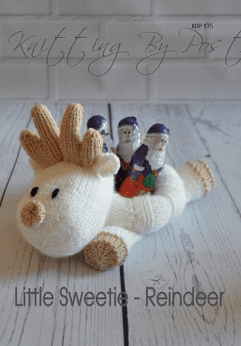 KBP-175 KNITTING BY POST LITTLE SWEETIE REINDEER KNITTING PATTERN