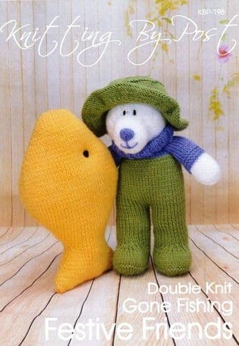 KBP-198 KNITTING BY POST GONE FISHING DK KNITTING PATTERN
