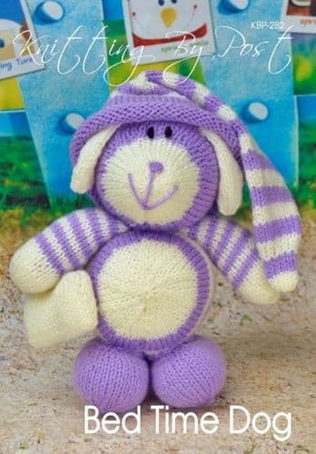 KBP-282 KNITTING BY POST BEDTIME DOG KNITTING PATTERN