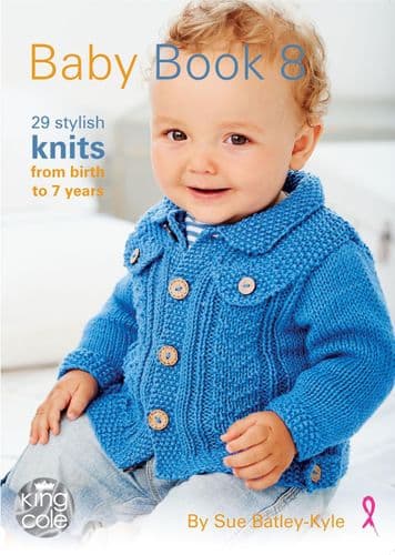 KING COLE BABY BOOK 8 - 29 STYLISH KNITS FROM BIRTH UP TO 7 YEARS