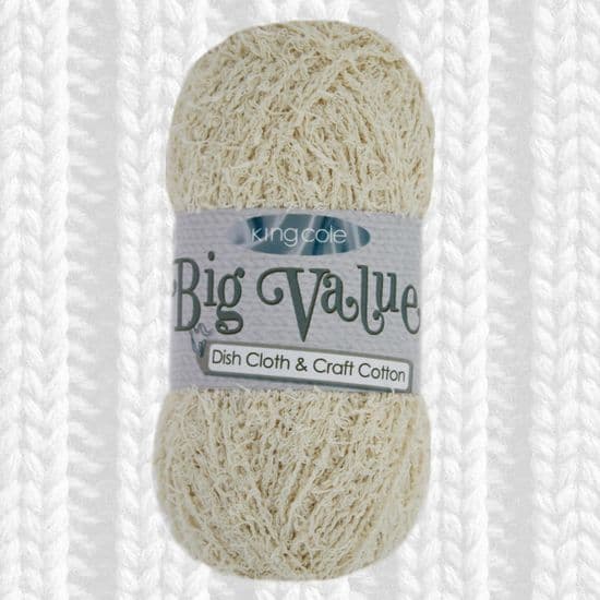 KING COLE BIG VALUE DISHCLOTH & CRAFT CROCHET
