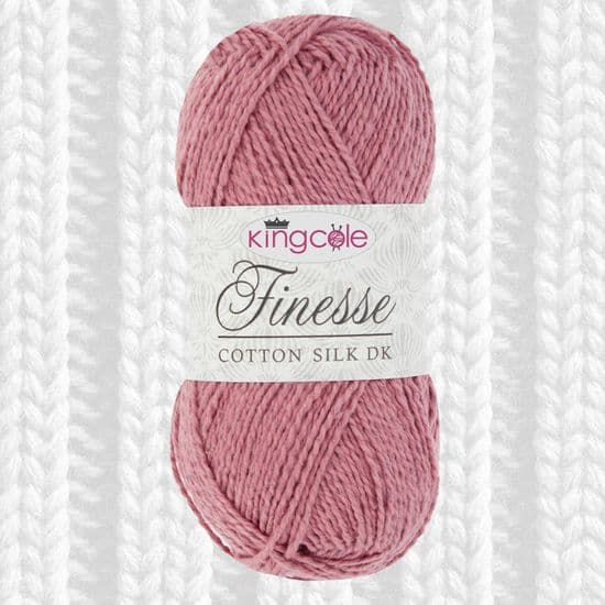 KING COLE FINESSE COTTON SILK DK CROCHET