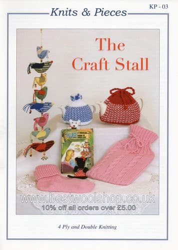 KP03 KNITS & PIECES THE CRAFT STALL KNITTING PATTERN BY SANDRA POLLEY