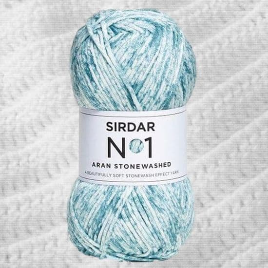 SIRDAR NO.1 STONEWASHED ARAN CREPE CROCHET